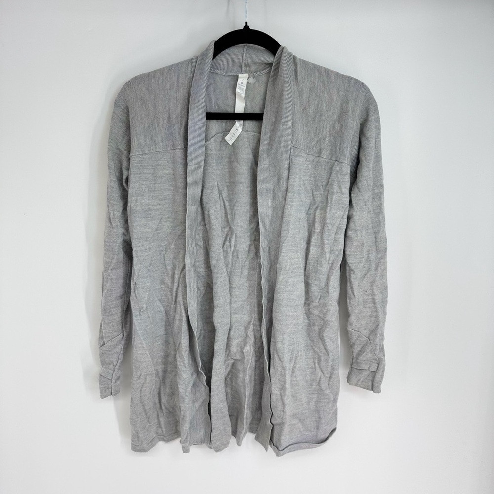 Lululemon Athletica Collared Long Sleeve Full Length Cardigan